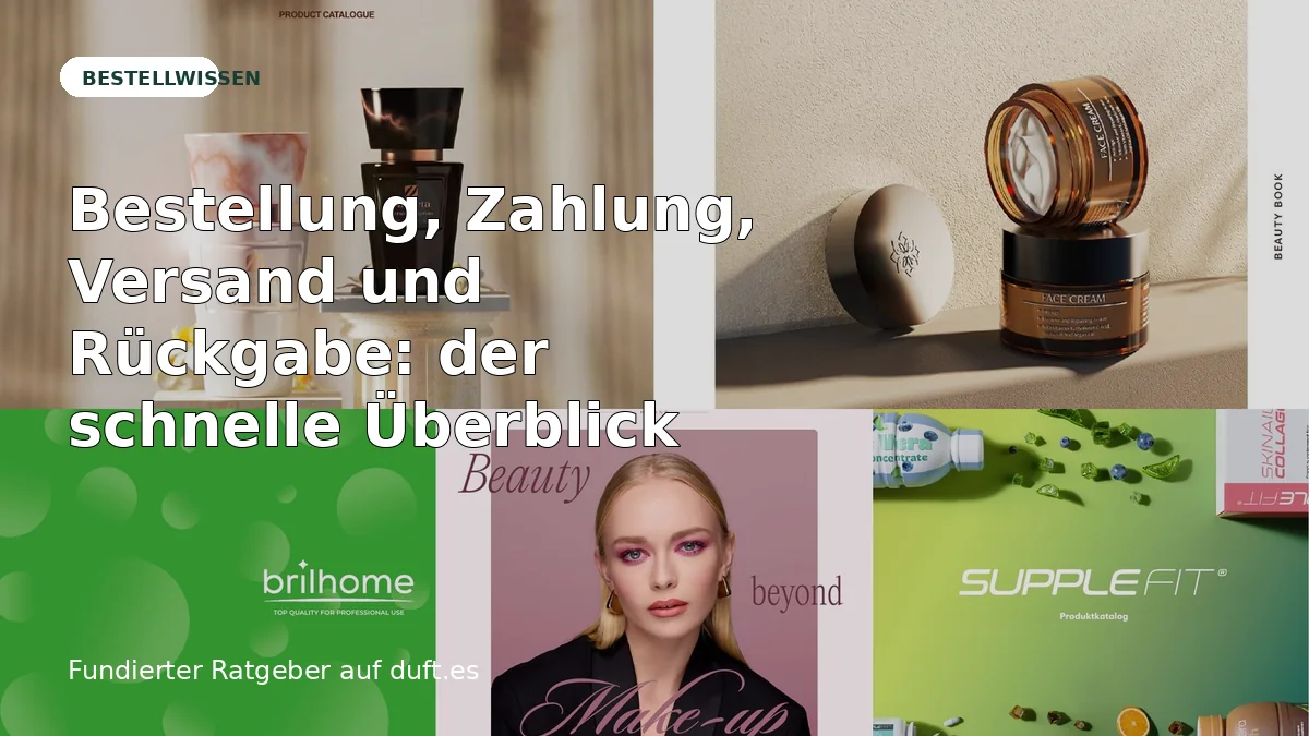 Ratgeberbild zu Bestellung, Zahlung, Versand und Rückgabe: der schnelle Überblick
