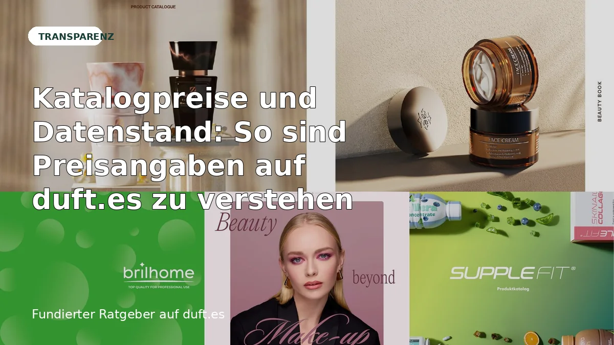 Ratgeberbild zu Katalogpreise und Datenstand: So sind Preisangaben auf duft.es zu verstehen
