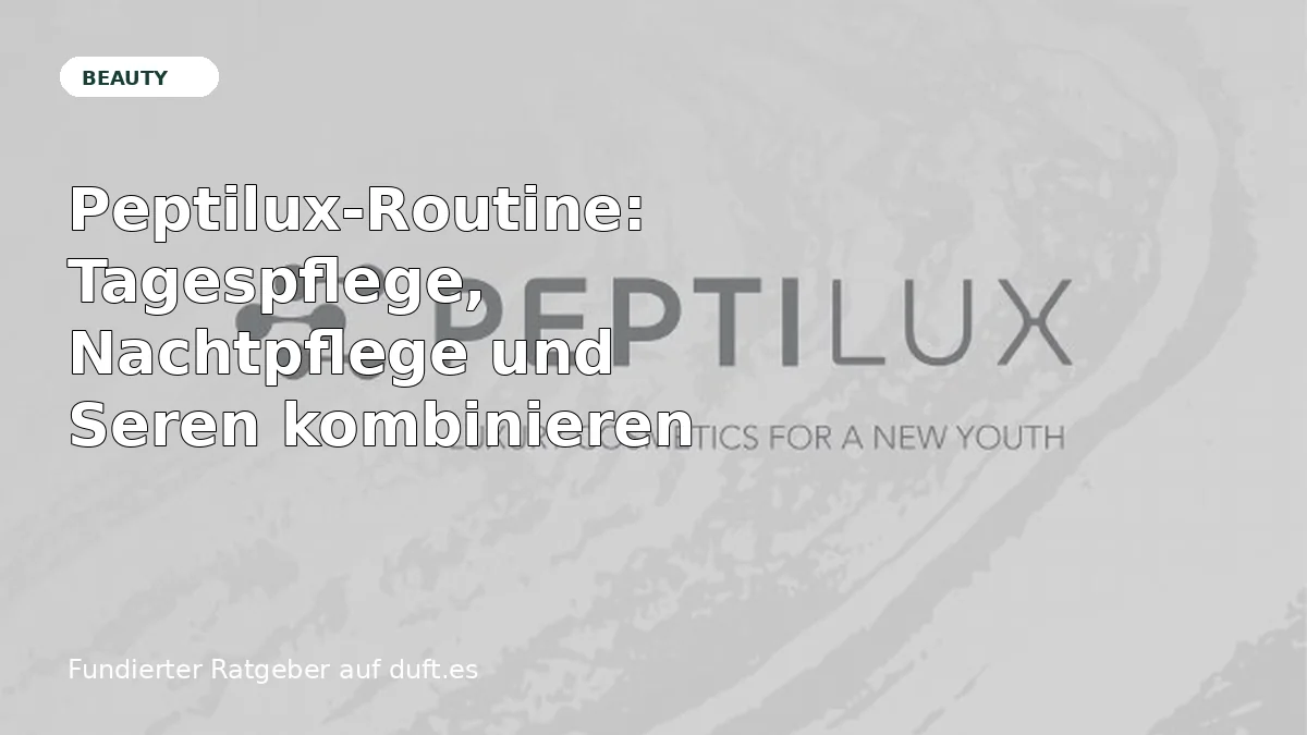 Ratgeberbild zu Peptilux-Routine: Tagespflege, Nachtpflege und Seren kombinieren