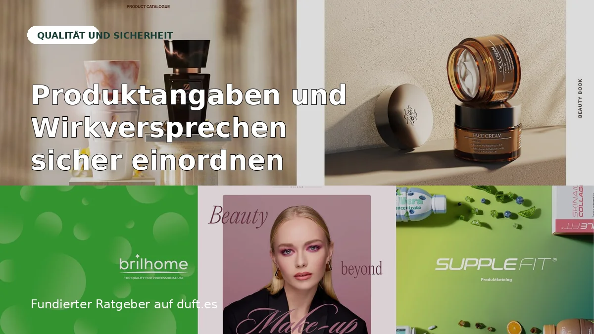 Ratgeberbild zu Produktangaben und Wirkversprechen sicher einordnen