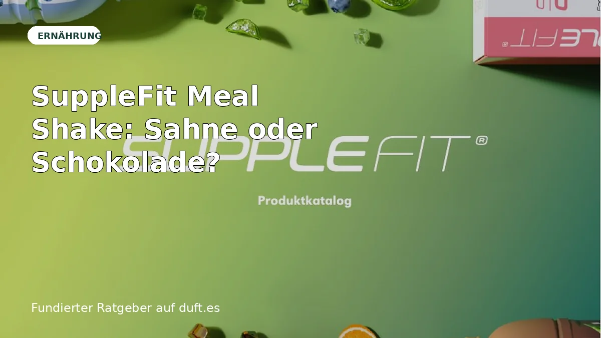 Ratgeberbild zu SuppleFit Meal Shake: Sahne oder Schokolade?
