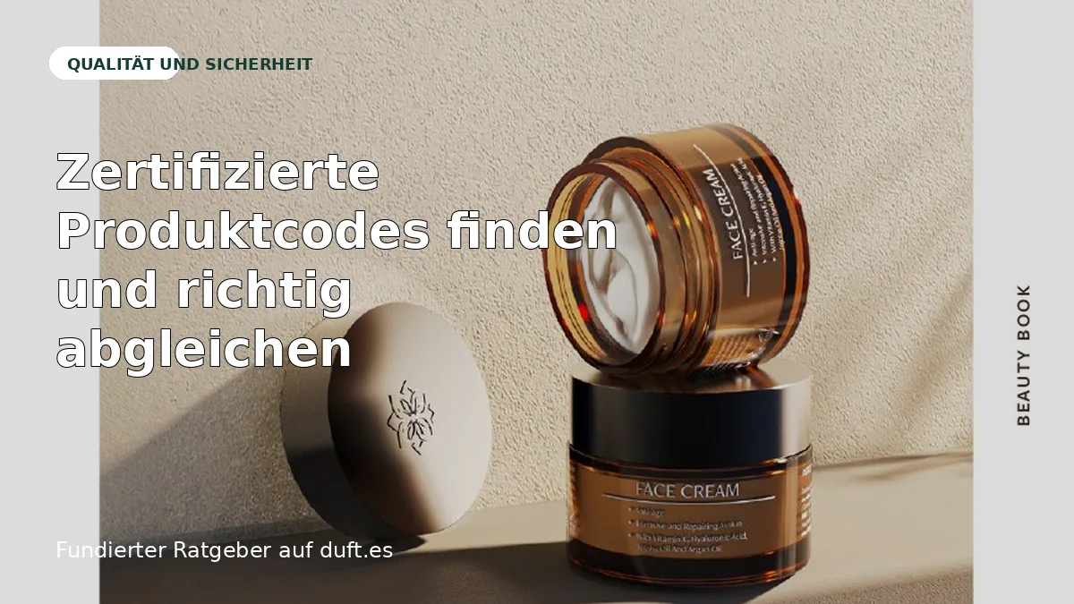 Ratgeberbild zu Zertifizierte Produktcodes finden und richtig abgleichen